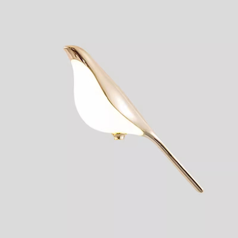 Creative bird wall lamp for bedroom bedside