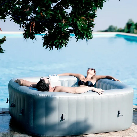 4–6 Person Inflatable Hot Tub | Portable Spa with 130 Bubble Jets